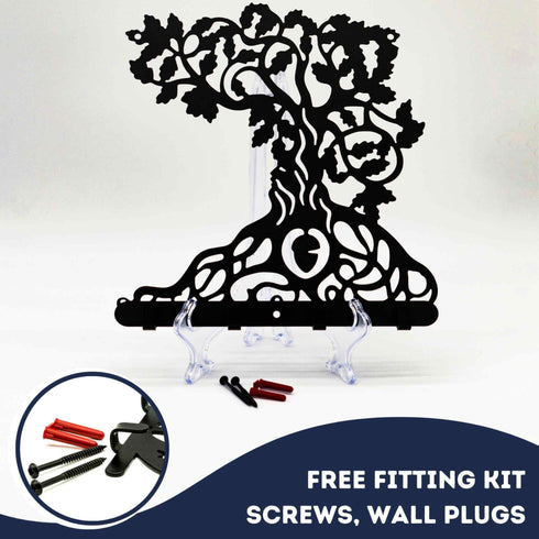 Tree of Life Wall Hook Door Hanger Coat Towel Holder Housewarming Gift  Hallway Cloakroom Porch Mounted Plaque Home Decor Metal